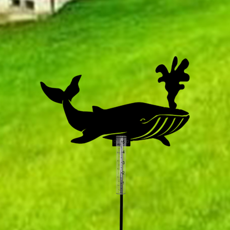 Чугунен кит дъждомер – Reno марка, за градина и двор