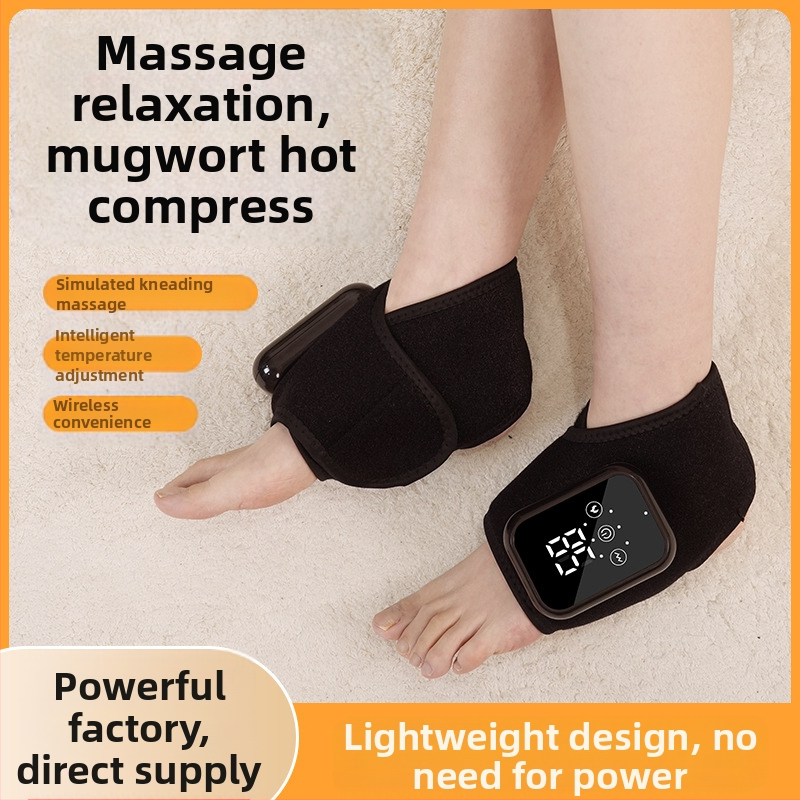 Глезен масажен апарат с електрическо нагряване и топъл компрес за лечение на стави, памучна конструкция