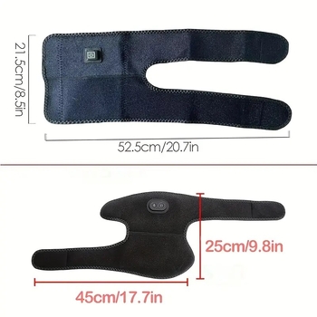 Masāžas ierīce ar apkuri un vibrāciju plecam un ceļgaliem (3.7V, 3W, 38–45°C)