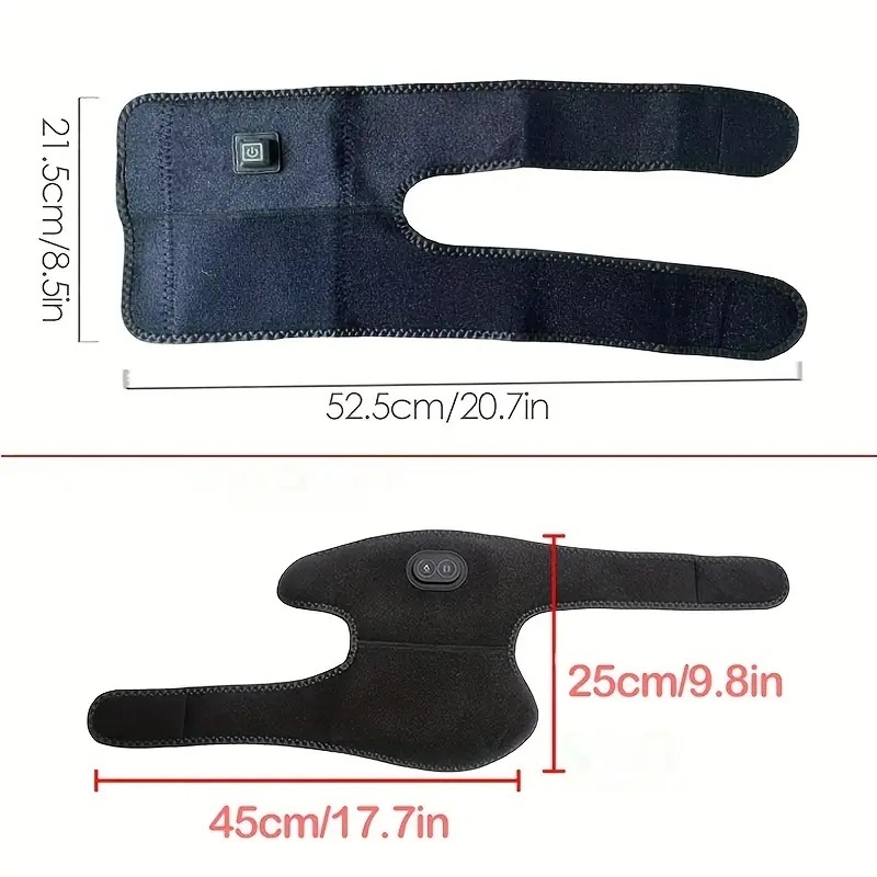 Šildantis masažas įrenginys pečiams ir keliams (3.7V, 3W, 38–45°C)