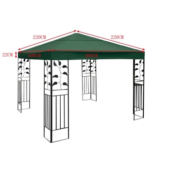 Romos skėtis keičiamas audinys kiemui, vilai, sodui — poliesteris su PA danga, UV PA++ apsauga, atsparus vandeniui 800 mm, svoris 2,3 kg, pritaikomas logotipas