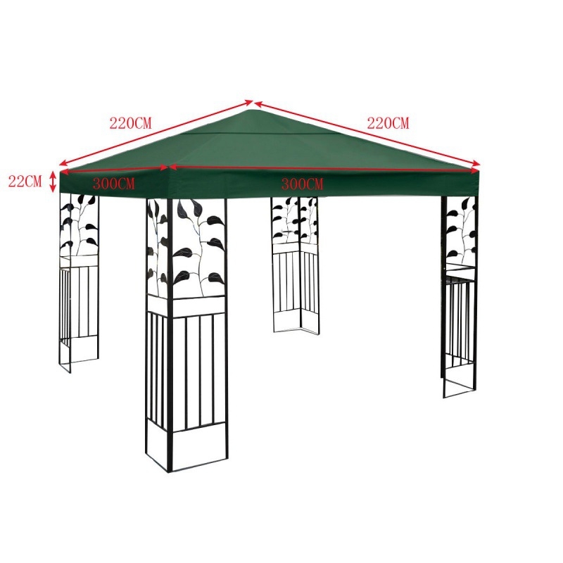 Romos skėtis keičiamas audinys kiemui, vilai, sodui — poliesteris su PA danga, UV PA++ apsauga, atsparus vandeniui 800 mm, svoris 2,3 kg, pritaikomas logotipas