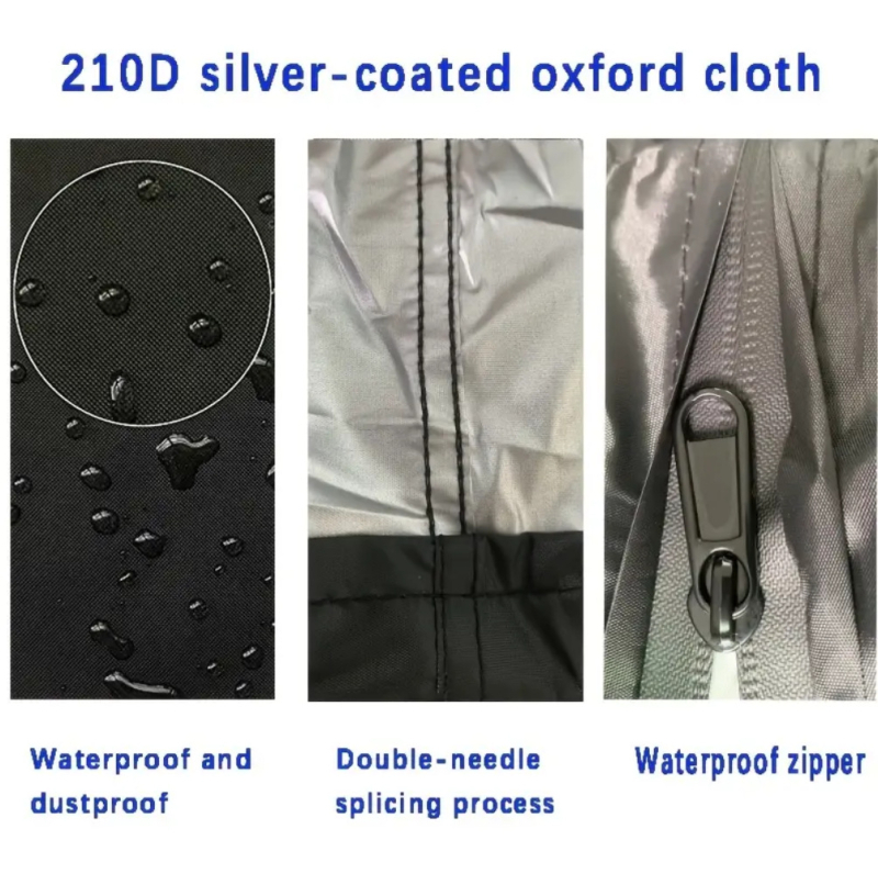 Oxford anyagú tojás alakú függő fotel védőhuzat – eső-, nap- és porálló védelem, egyenes nyitású dizájn, 50 darabos csomag