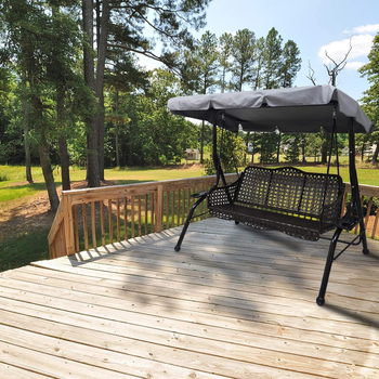 Kültéri terasz hintaszék napvédő tető — Oxford anyag, vízálló, UV-védelem, porvédelmi, egyszerű stílus, Hui Feng