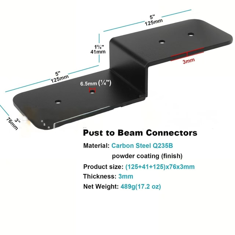 Z alakú tartó Connector, fém, márka Aishihao, modell Connector, rozsdaálló bevonat