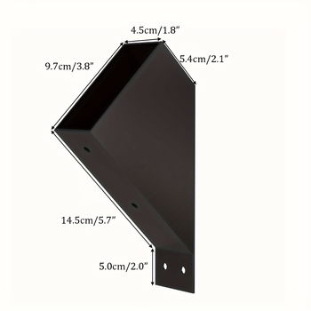 Βαρύς γωνιακός στηριγμα περγολάδας 45° – χάλυβας άνθρακα, επίστρωση με πούδρα, μοντέλο 432432, κατάλληλο για κήπους, γκαράζ, ξύλινα σπιτάκια, αίθρια, αυλές