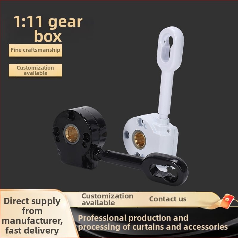 1:11 reduktoriaus galva pavilioninio užuolaidų priedams – aliuminio lydinys, varis ir nailonas, šiuolaikiškas ir minimalistinis stilius