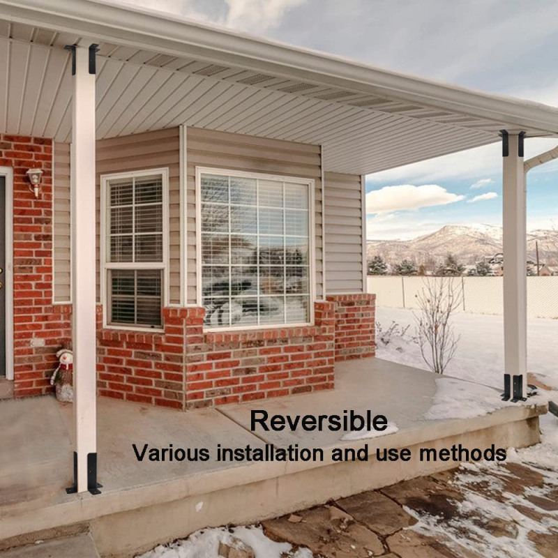 Kovácsoltvas alap konzol fa kerítés-pavilonhoz, GX06, kültéri használatra, Gu Xi márka