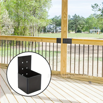 Σετ συνδετήρων γαλβανισμένου χάλυβα για περγκόλα, τοποθέτηση στον τοίχο και περίφραξη καταστρώματος – μοντέρνο μινιμαλιστικό, βαμμένο με πούδρα