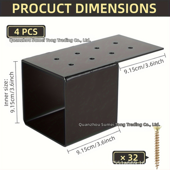 Σετ συνδετήρων γαλβανισμένου χάλυβα για περγκόλα, τοποθέτηση στον τοίχο και περίφραξη καταστρώματος – μοντέρνο μινιμαλιστικό, βαμμένο με πούδρα