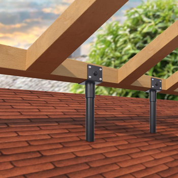 Μεταλλικός εξωτερικός υποστηρικτικός βραχίονας πέργκολας, μάρκα Y.c, μοντέλο Holder, κωδικός 164623, κατάλληλο για εξωτερικούς χώρους, στυλ μοντέρνος μινιμαλισμός, μεταλλικά έργα τέχνης