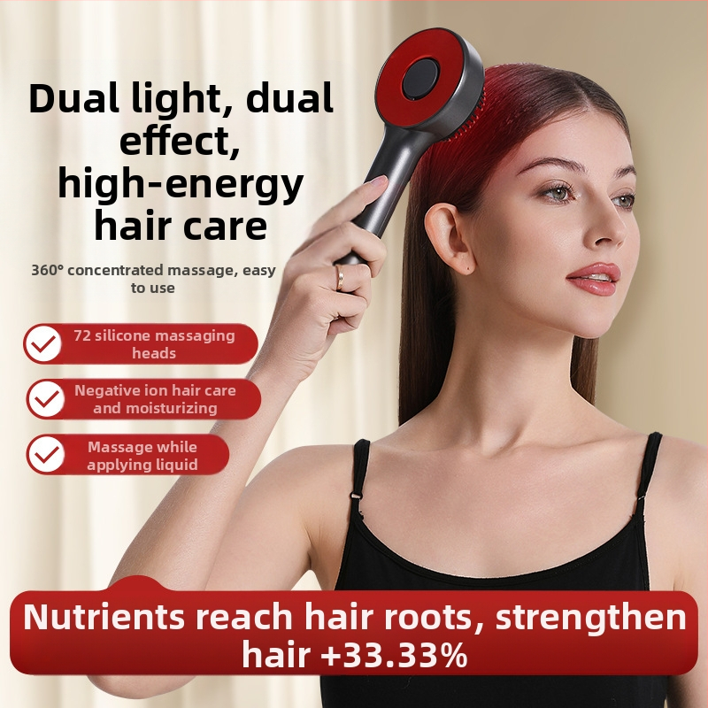HT-s18 Електрическа масажна гребен за скалп - релаксиращ масаж и нанасяне на лекарство, общо предназначение, 5 степени, пуснат през април 2023
