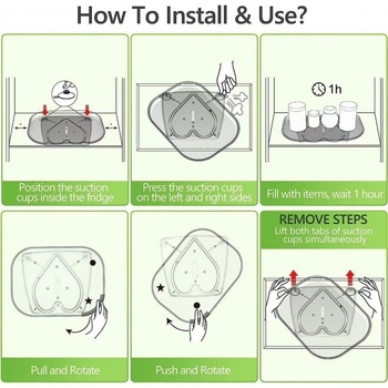 Πλαστικός δίσκος ψυγείου – αποθηκευτικός οργανωτής, μοντέρνο μινιμαλιστικό στυλ