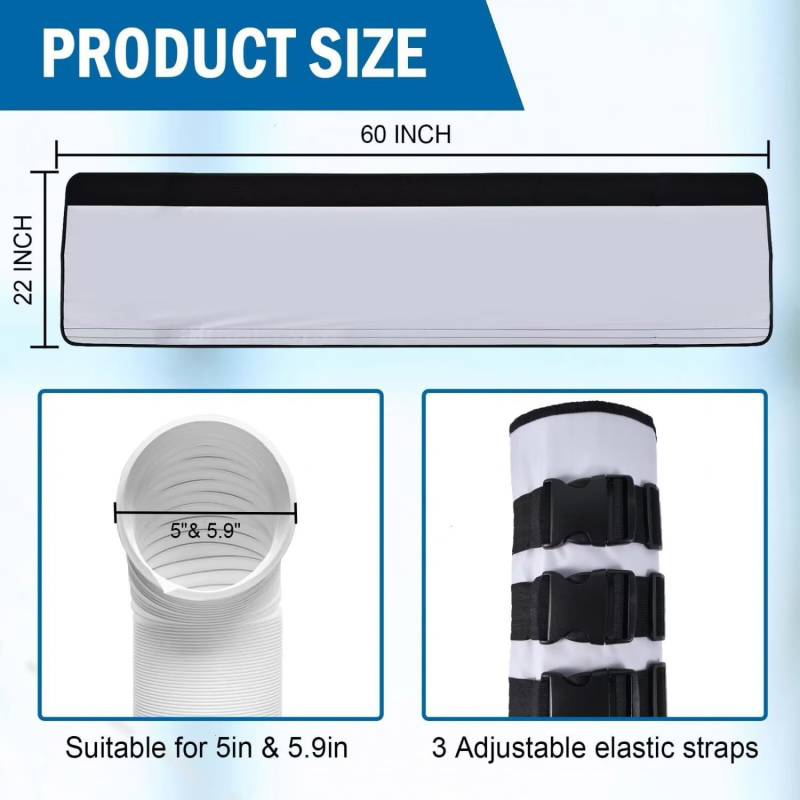 Κάλυμμα σωλήνα κλιματιστή - πολυεστερικός μονωτικός σωλήνας - φορητό - ουδέτερη μάρκα