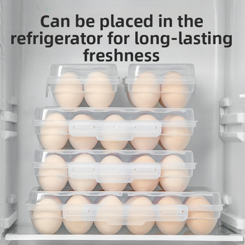 Φορητή θήκη αυγών για υπαίθριο κάμπινγκ με ρυθμιζόμενο δίσκο αυγών, ανθεκτική σε κραδασμούς και θραύσεις, μινιμαλιστικός σχεδιασμός, υλικό PP