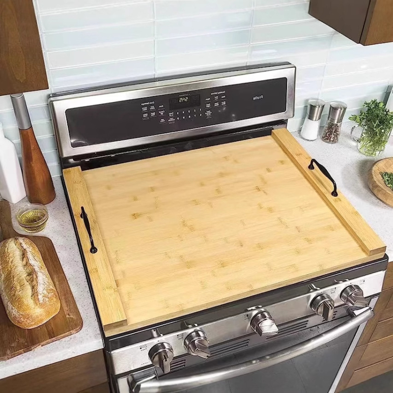 Дървена квадратна тава в скандинавски стил, едноцветен дизайн, печат на лого