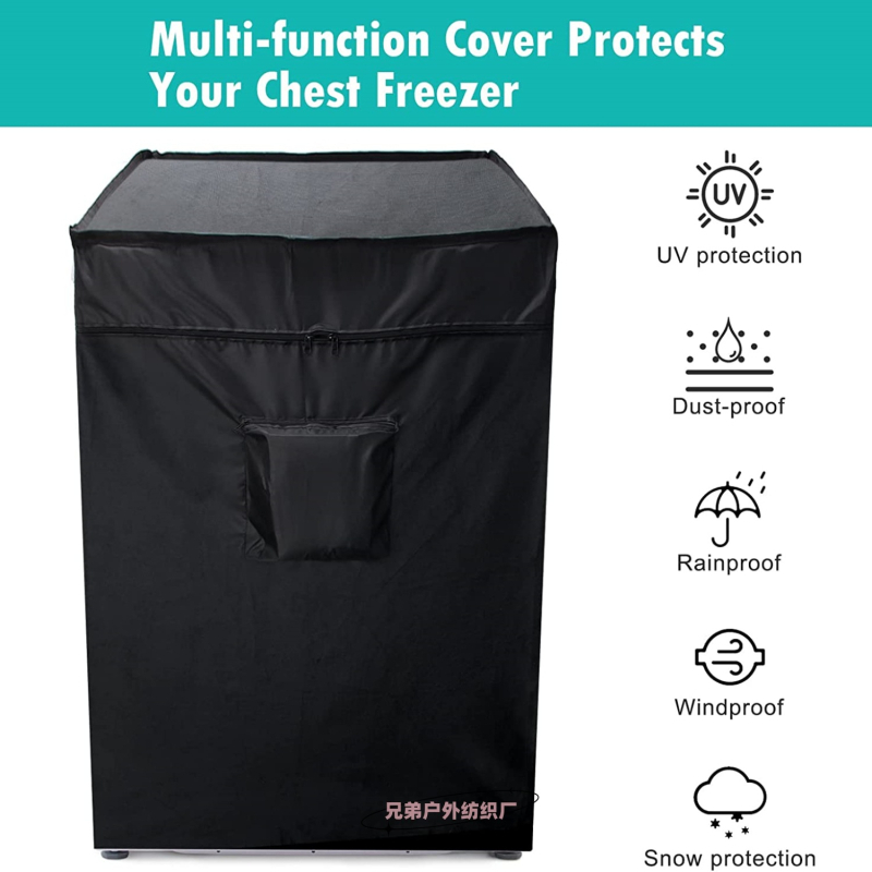 XD poliészteres hűtőfedő – teljes fedettség, nyitható cipzáras zsebbel, porvédelem, testreszabható feldolgozás, modern minimalista stílus