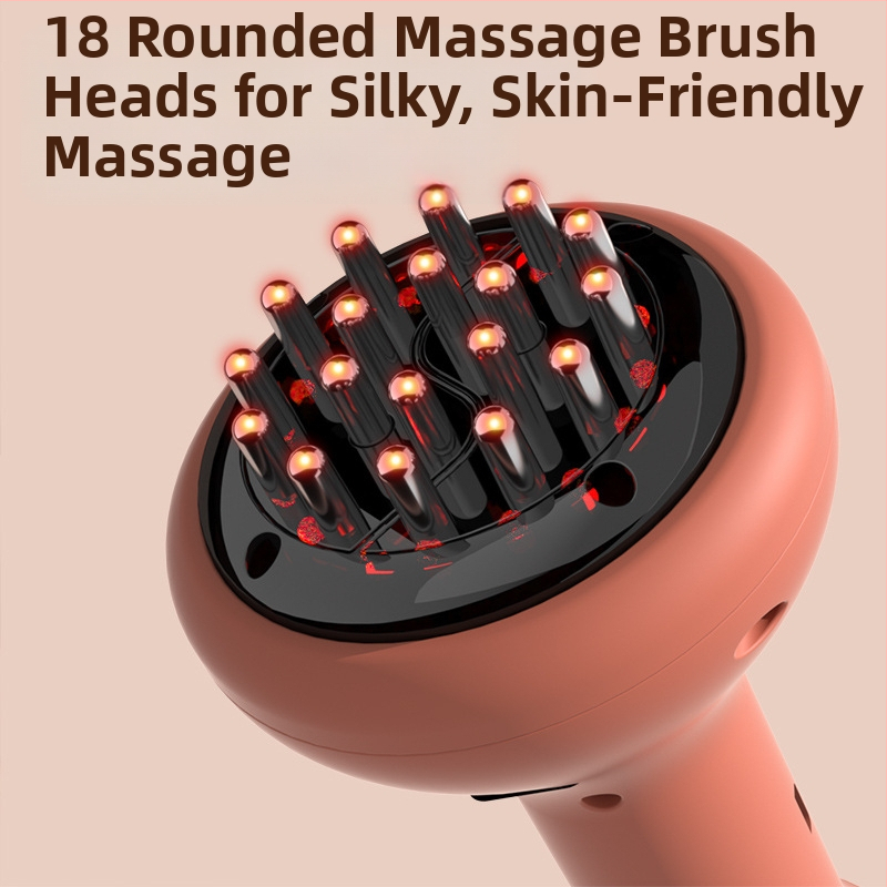 Електрическо масажно устройство за цялото тяло със скрапинг и вакуум, меридианна четка, термична терапия, безжично зареждане, персонализируемо — YIPTAU Industry Head