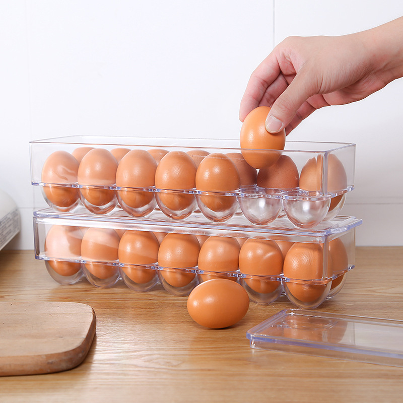 Пластмасова кутия за съхранение в хладилник, 14 отделения, модерен стил, съхранение и запазване на свежестта