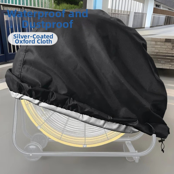 Industrijskog stila navlaka za ventilator od Oxford platna, prašinu štiti, vodootporna, UV zaštita, za podni ventilator, univerzalni zaštitni pokrov