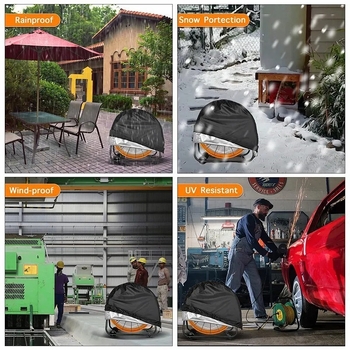 Κάλυμμα για ανεμιστήρα τύπου drum — πολυεστερική προστατευτική κάλυψη σκόνης, για ορθή τοποθέτηση, μοντέρνο μινιμαλιστικό στυλ