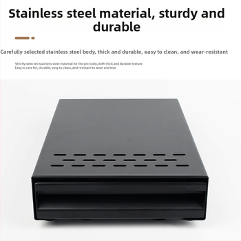 Knock box καφέ με συρόμενο τύπο — από ανοξείδωτο χάλυβα και ανθρακούχο χάλυβα, μοντέρνος μινιμαλιστικός σχεδιασμός, αξεσουάρ μπαρ/καφέ