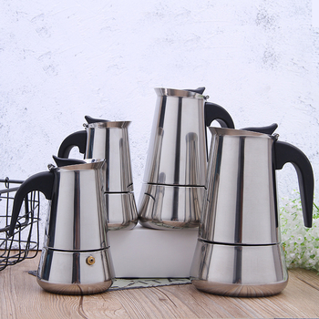 Ανοξείδωτη moka pot για οικιακό καφέ, σχέδιο με μεγάλη κοιλιά, προσαρμογή, ποιότητα πρώτης τάξης