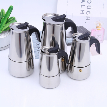 Ανοξείδωτη moka pot για οικιακό καφέ, σχέδιο με μεγάλη κοιλιά, προσαρμογή, ποιότητα πρώτης τάξης