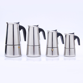 Ανοξείδωτη moka pot για οικιακό καφέ, σχέδιο με μεγάλη κοιλιά, προσαρμογή, ποιότητα πρώτης τάξης