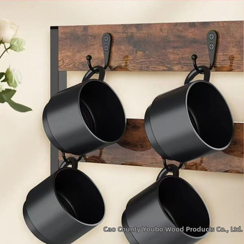 Ραφιέρα αποθήκευσης καφετιέρας με συρτάρι, συνδυασμός μετάλλου και ξύλου, επιτραπέζια εγκατάσταση, 1 επίπεδο, για φλυτζάνια και κάψουλες