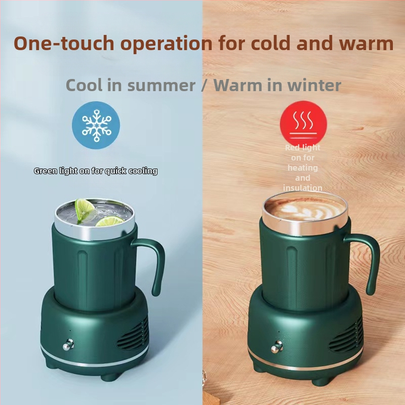 USB захранвана чаша за горещи и студени напитки с вградена нагревателна плоча, неръждаема стомана, изолирана, капацитет под 1 л