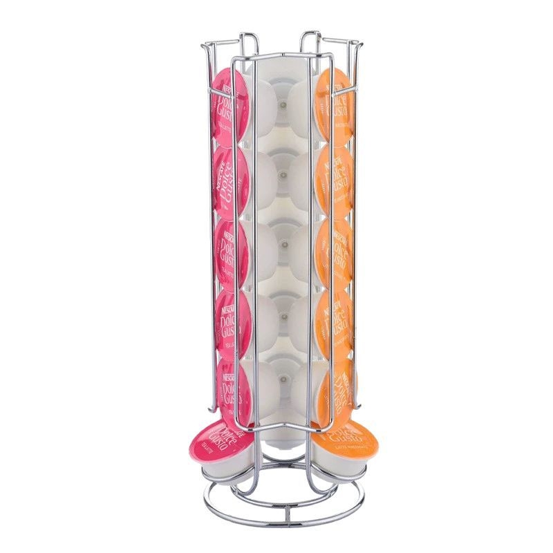 Kavos kapsulių laikymo stovas, vertikalus, daugiasluoksnis, drėgmei atsparus, kūrybinis demonstravimo laikiklis