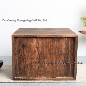 Ξύλινο κουτί τσαγιού με συρτάρι – πολυεπίπεδη επιτραπέζια θήκη αποθήκευσης τσαγιού με σφράγιση