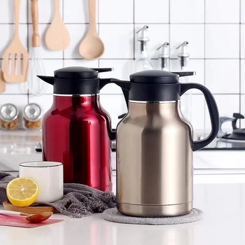 Termoso buteliukas su dideliu burnos atidarymu, vidinis 304 nerūdijančio plieno / išorinis 201 nerūdijančio plieno, vakuuminė izoliacija, logotipo spauda