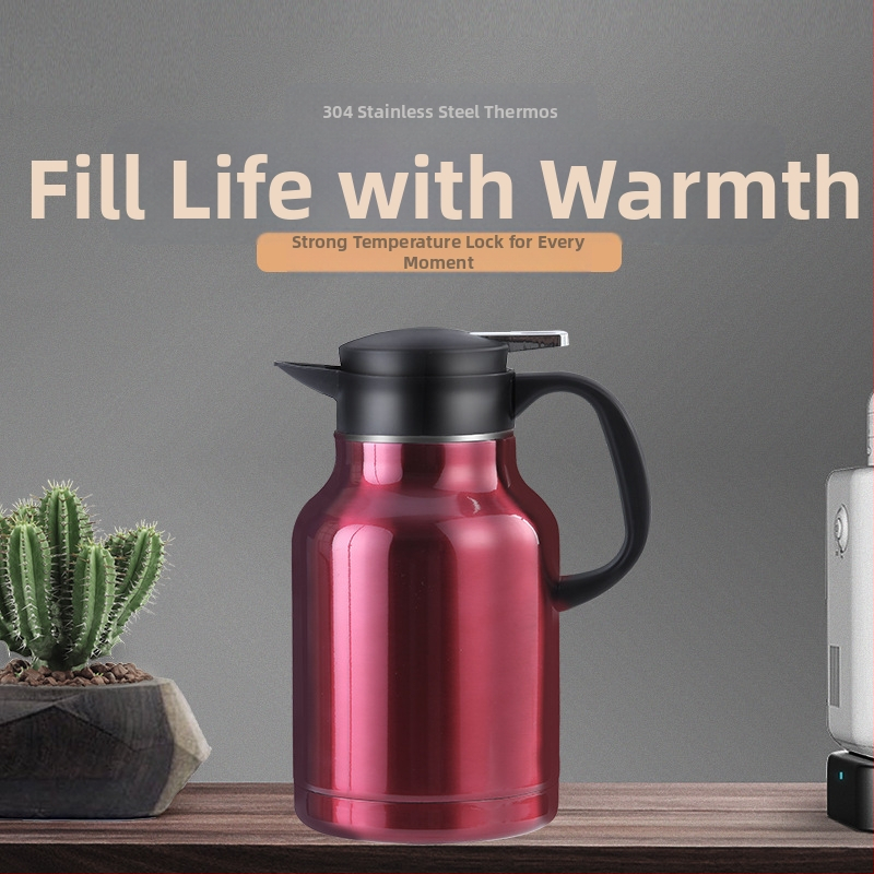 Termoso buteliukas su dideliu burnos atidarymu, vidinis 304 nerūdijančio plieno / išorinis 201 nerūdijančio plieno, vakuuminė izoliacija, logotipo spauda