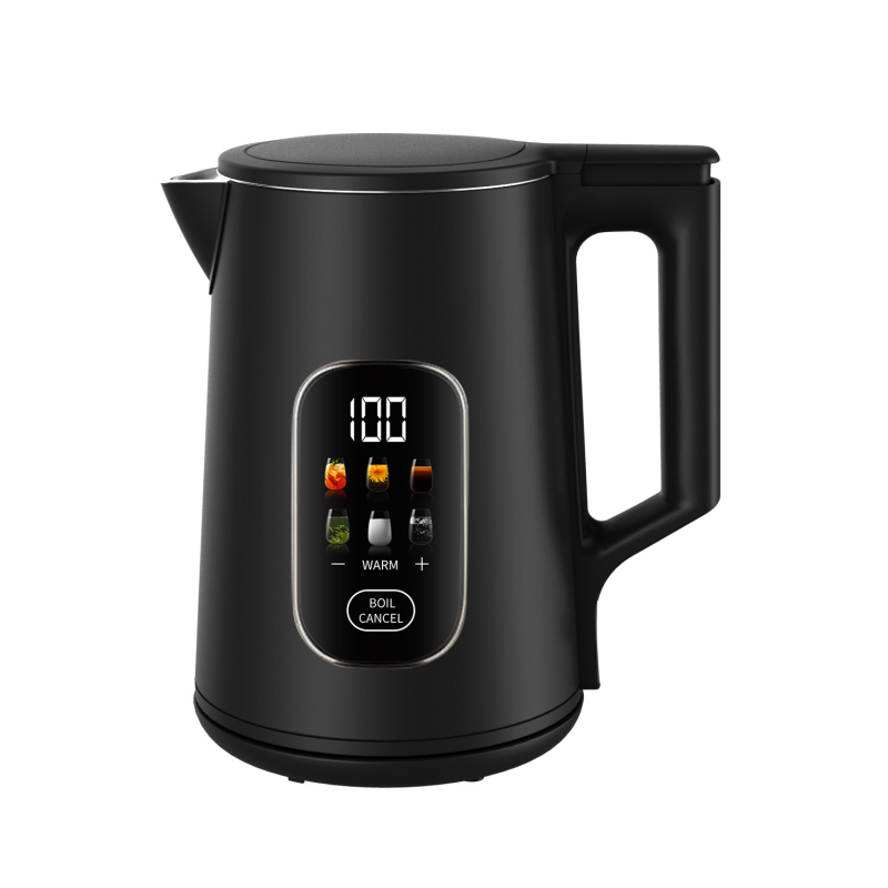 Двупластов електрически чайник, 1–2 л, 304 неръждаема стомана, 1500–2000 W, функция поддържане на топлина