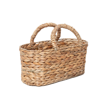 Coș de depozitare calabash cu mâner moale, HLCSN05, stil pastoral, Thousand Guards, utilizare multiplă (cuverturi, lenjerie, cosmetice)
