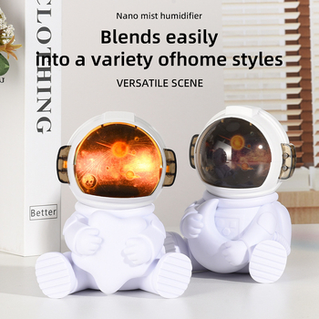 Υγραντήρας αέρα με σχεδίαση αστροναύτη, USB τροφοδοσία, περιβαλλοντικό φως, δεξαμενή 0,5 L, θόρυβος έως 36 dB