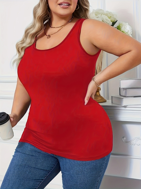 Tryjų dalių vientiso spalvos viršūnių komplektas su apvaliu kaklu, liesa silueta, Milk Silk audinys, poliesterio ir spandekso mišinys, vidutinio ilgio (65–80 cm)