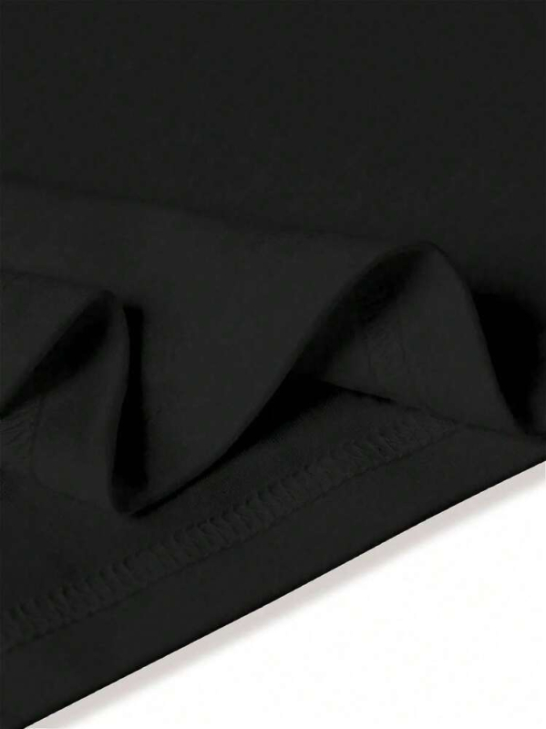 Pamut póló nyomtatással, kerek nyakú, rövid ujjú, hőtranszfer nyomtatás