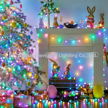 LED χρωματικό περιβαλλοντικό φως σε μικρή σφαίρα για διακόσμηση Πάσχα — ζεστό φως, τροφοδοσία με μπαταρία ή USB, IP55 προστασία, έλεγχος κουμπί, είσοδος ≤36V