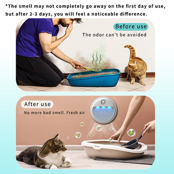 Умен обезмирисител за домашни любимци с озонов дезинфектор, стенен монтаж, USB захранване, обхват 11–20 м², въздушен поток 50 м³/ч, шум до 36 dB