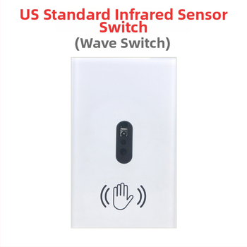 Infraraudonųjų gestų jutiklio jungiklis interjerui, 100–277V AC