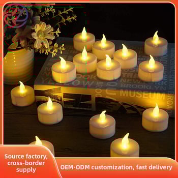 LED Tealight κερί, ABS υλικό, χειροποίητο, με εκτυπωμένο λογότυπο, συμπαγές σχήμα tea-wax