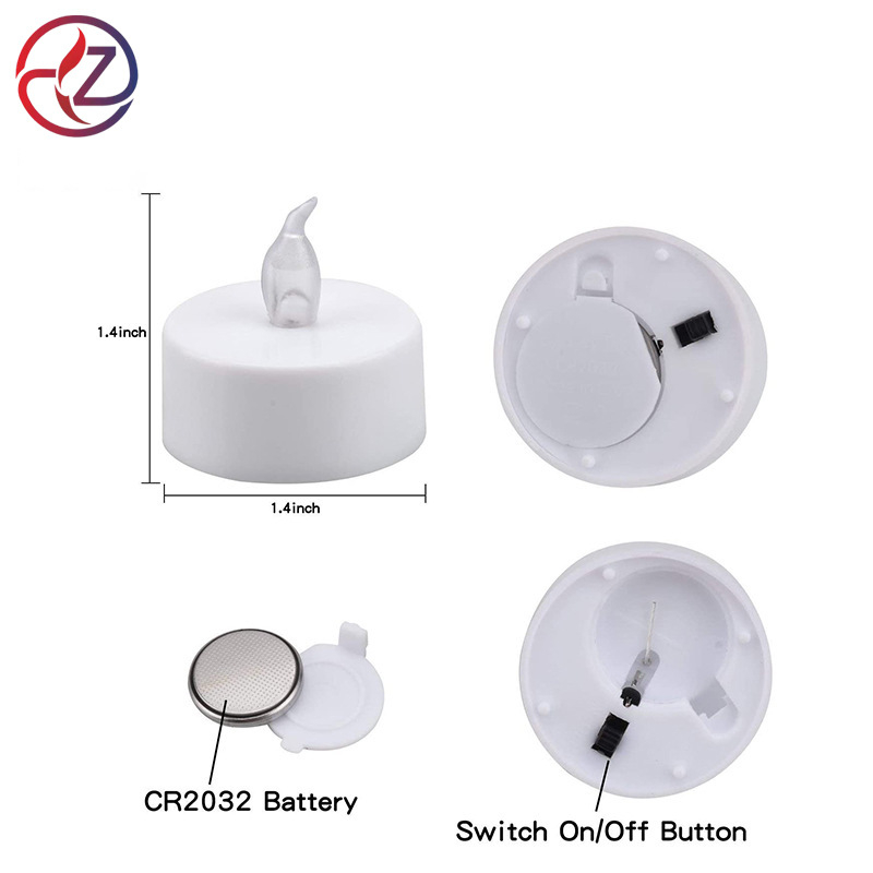 LED Tealight žvakė, ABS medžiaga, rankų darbo, logotipas atspausdintas, kompaktiška tea-wax forma