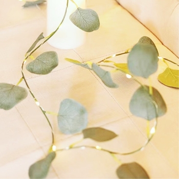 Φωτάκια LED με χαλκοσωλή σε σχήμα φυτού, 20 LED, 3V μπαταρία, χειροκίνητος έλεγχος