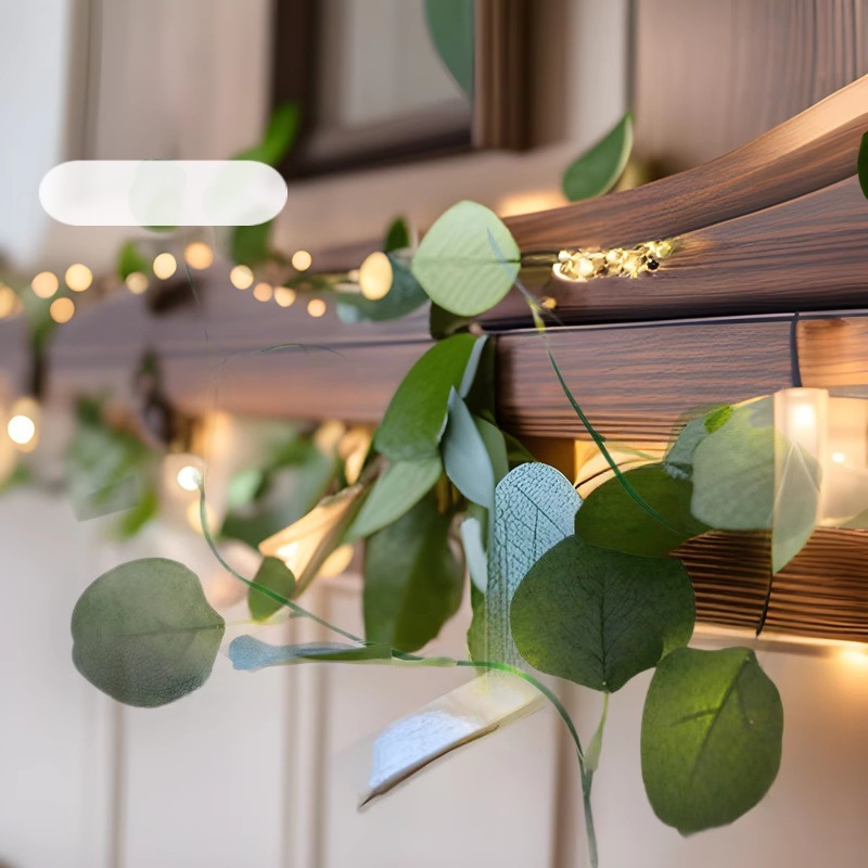 LED нишкови лампи с медна тел във форма на растение, 20 диода, 3V захранване от батерия, ръчно управление