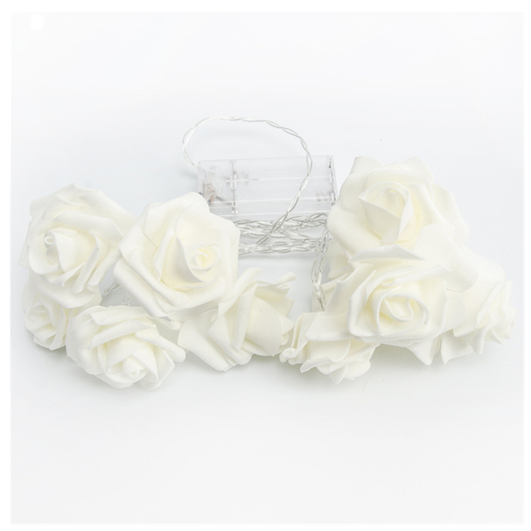 Rózsa alakú LED-sor – PE ház, nem állítható fényerő, feszültség ≤36V, esküvői és megkérdezési dekorációhoz