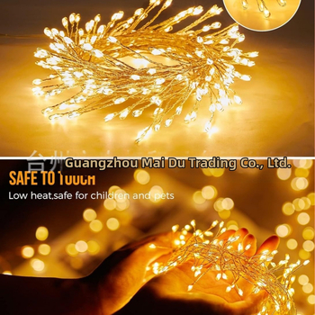 Maidu MD20240604-3 Соларен външен декоративен светлинен низ, IP44, 0.6W, вход 2V, соларно захранване, CE сертифициран