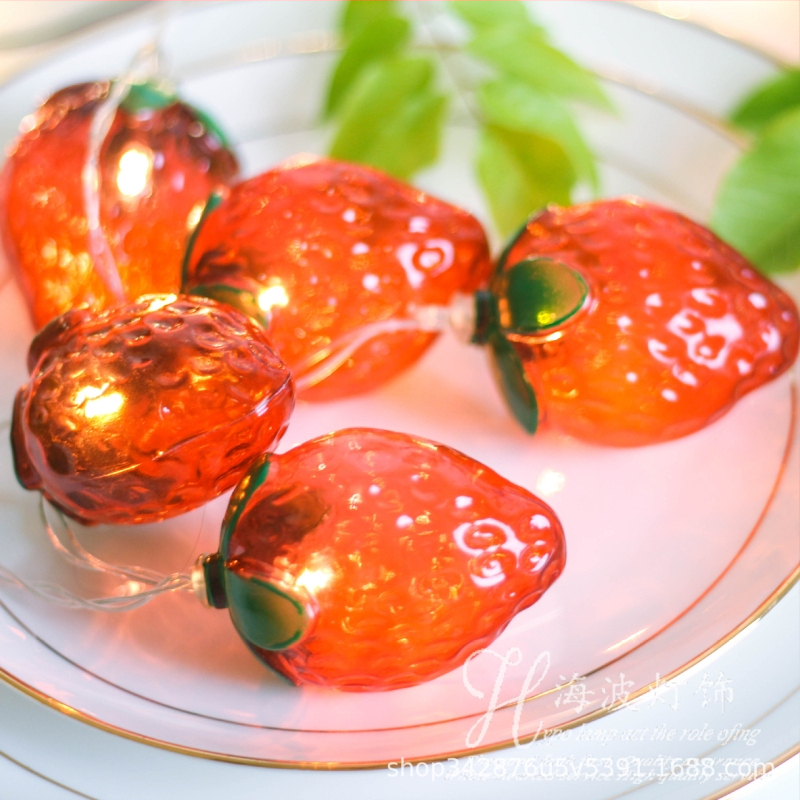 LED нишкова светлина с ягодова форма за Коледа — декоративна за снимки, 20 LED, 3V, IP44, светимост 2000 лм, захранване: батерийна кутия